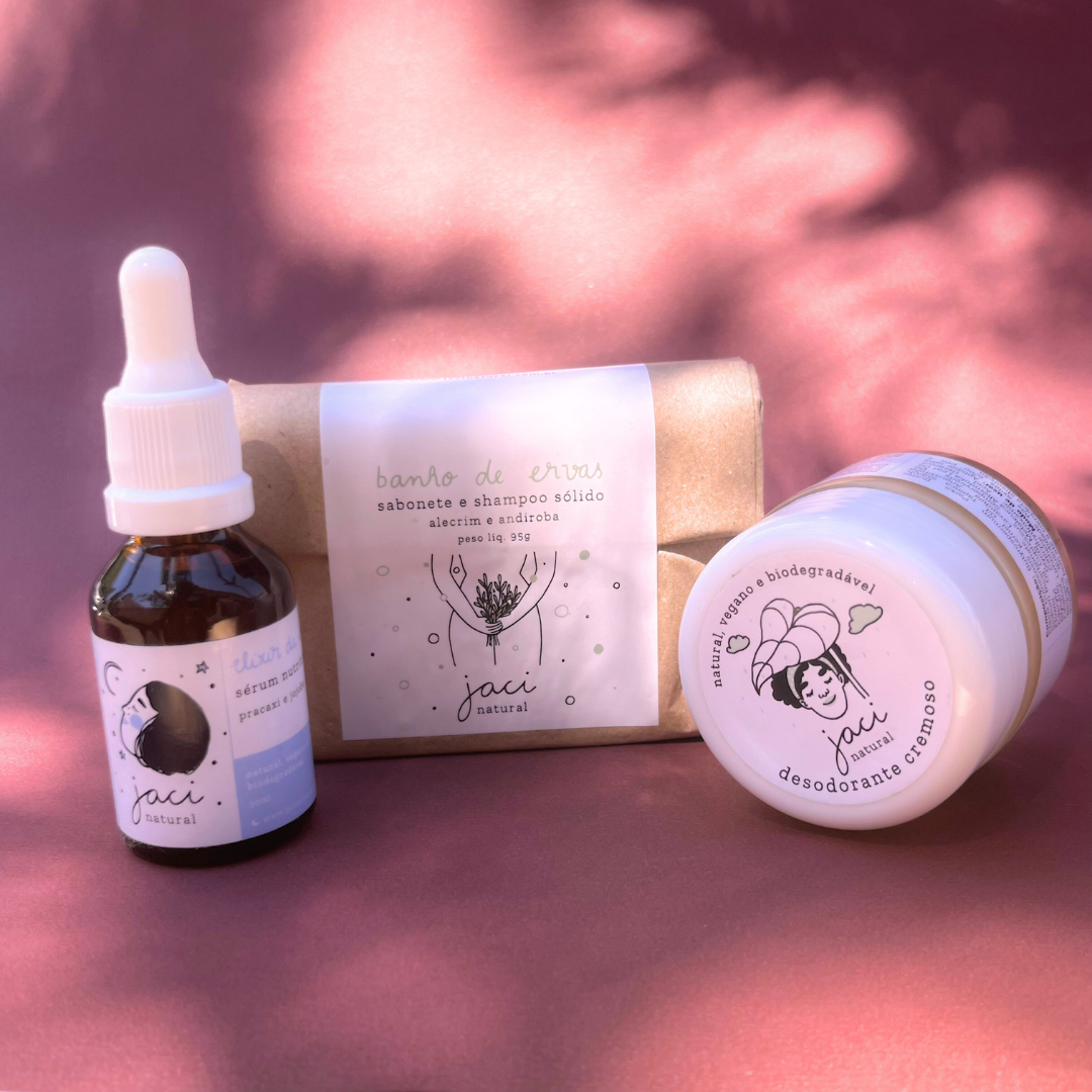 Kit Cuidado Natural - Aqui na Jaci Natural - Por R$156.60! Compre agora na Jaci Natural